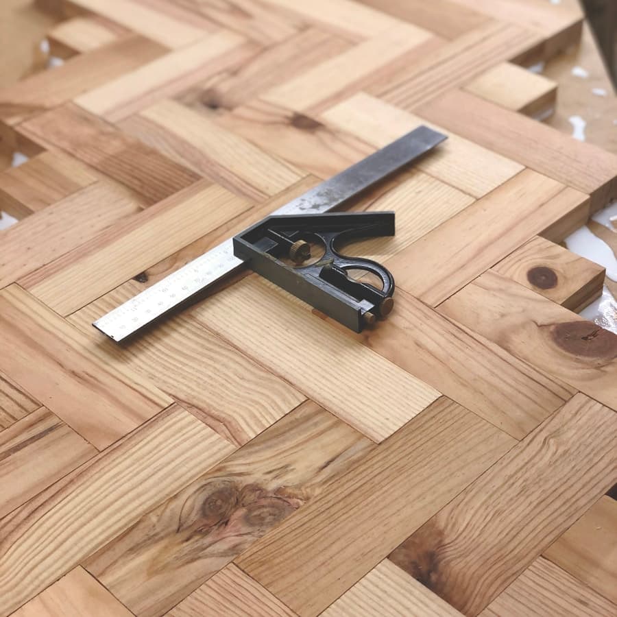Engineered wood sample